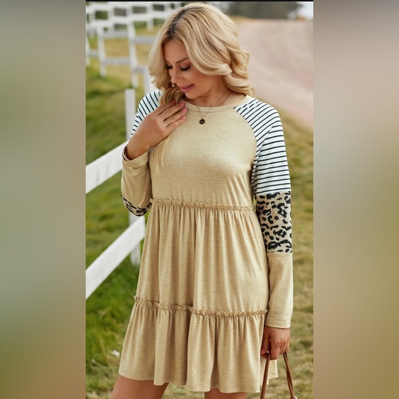 Willow and Grace; Small; Leopard Detail Tunic Dress; NEW! 🛍️ - Picture 9 of 11